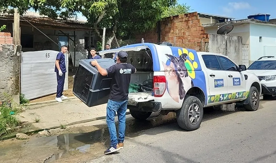 Mulher e presa por maus-tratos a dois cães no bairro Colônia Terra Nova